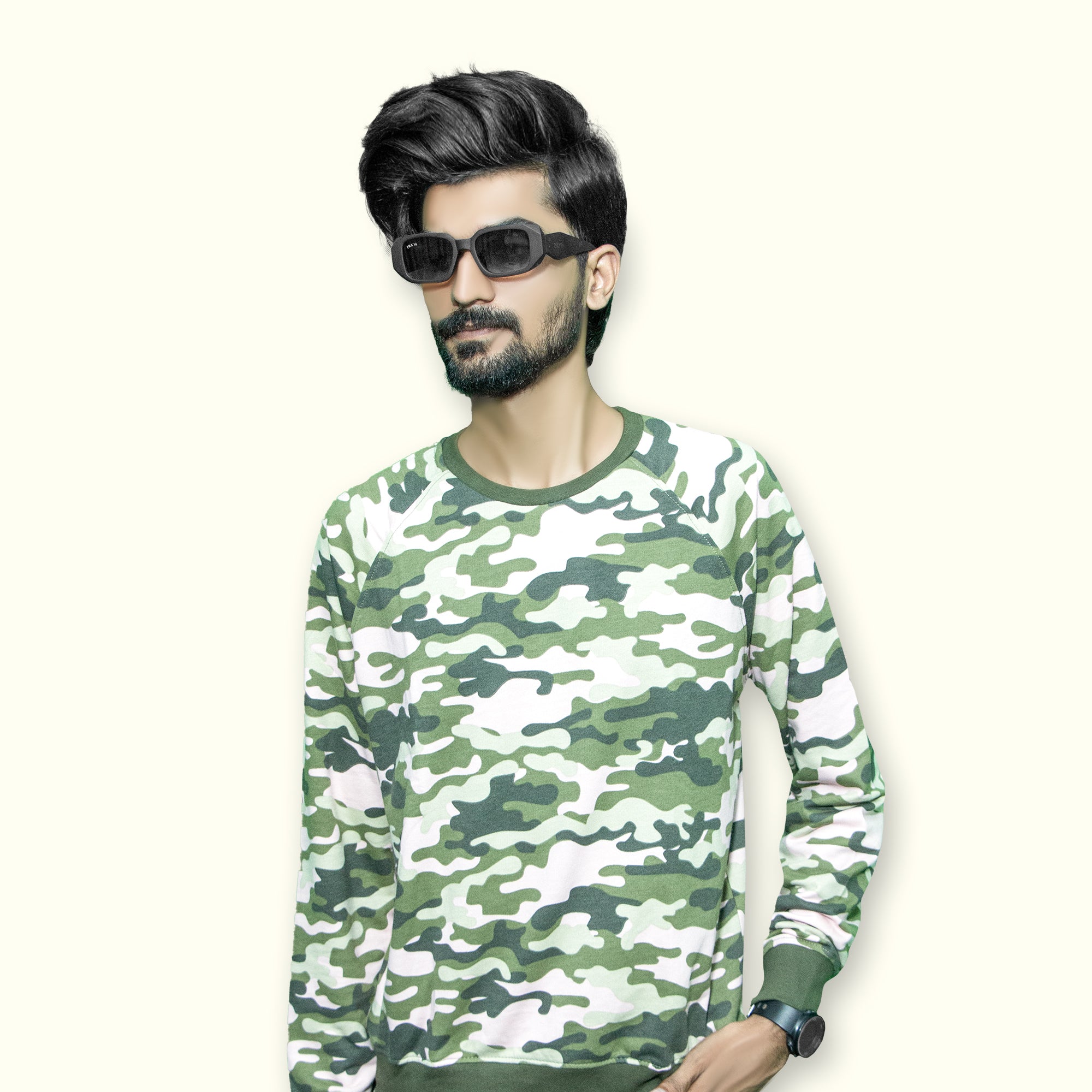 Cross edge premium sweat shirt