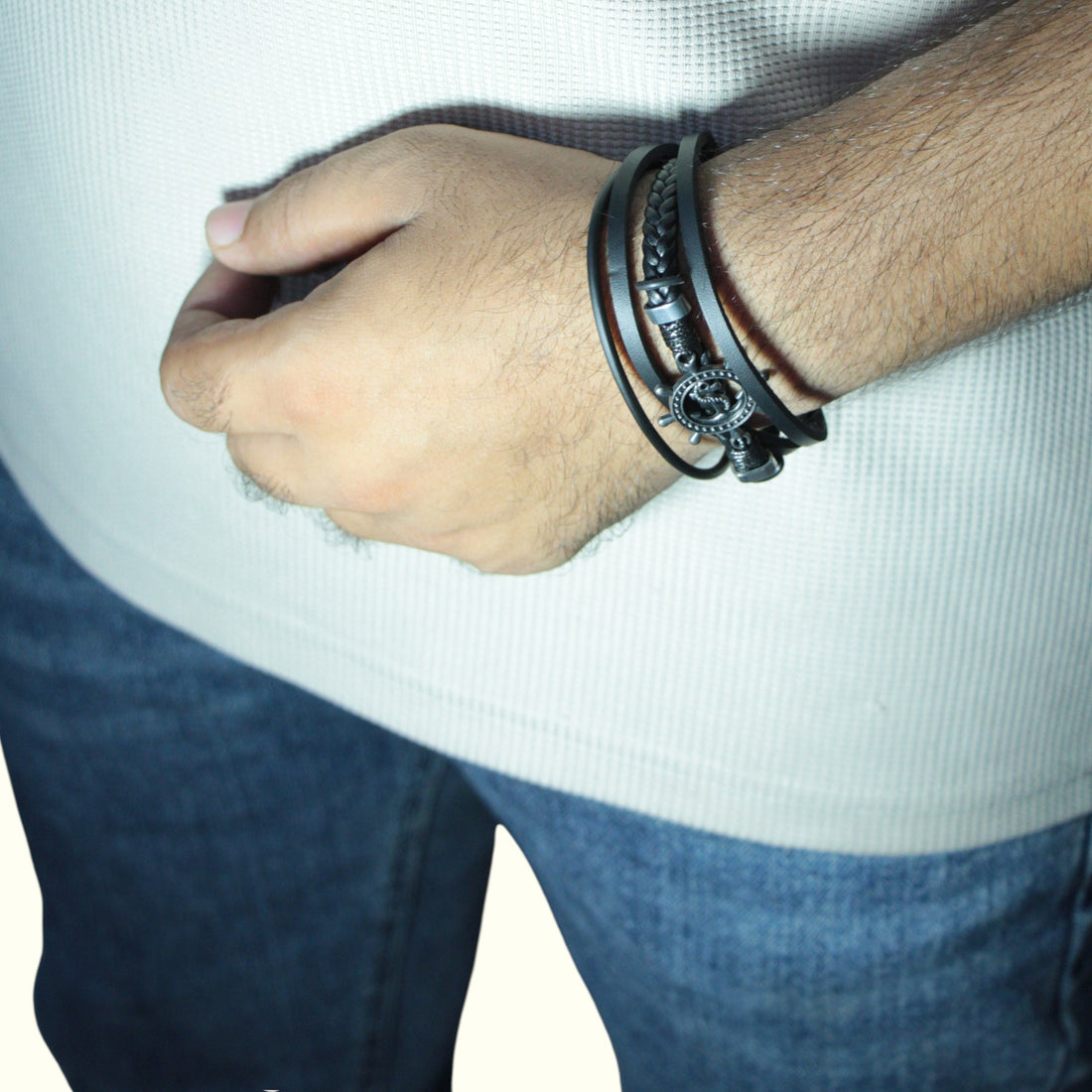 CrossEdge Modern Men’s Stainless Steel Bracelet – Strong & Stylish