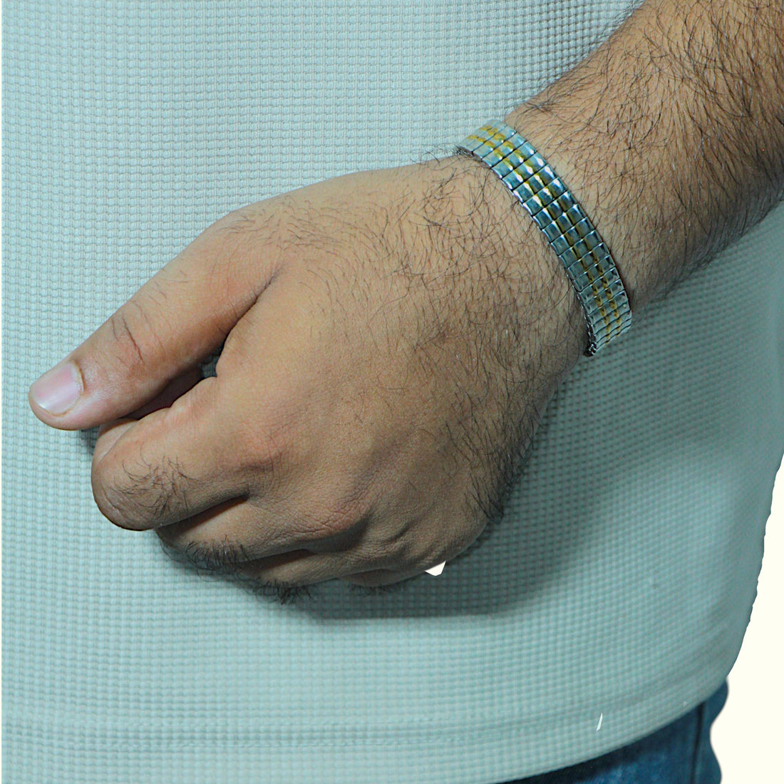 CrossEdge Stylish Men’s Bracelet – Strong Stainless Steel Build