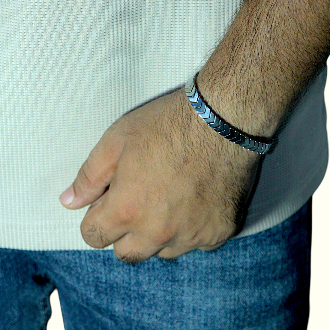 CrossEdge Men’s Stainless Steel Bracelet – Bold & Durable