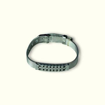 CrossEdge Men’s Stainless Steel Bracelet – Modern Elegance
